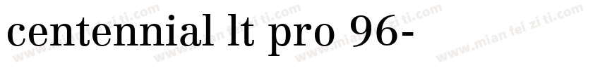 centennial lt pro 96字体转换